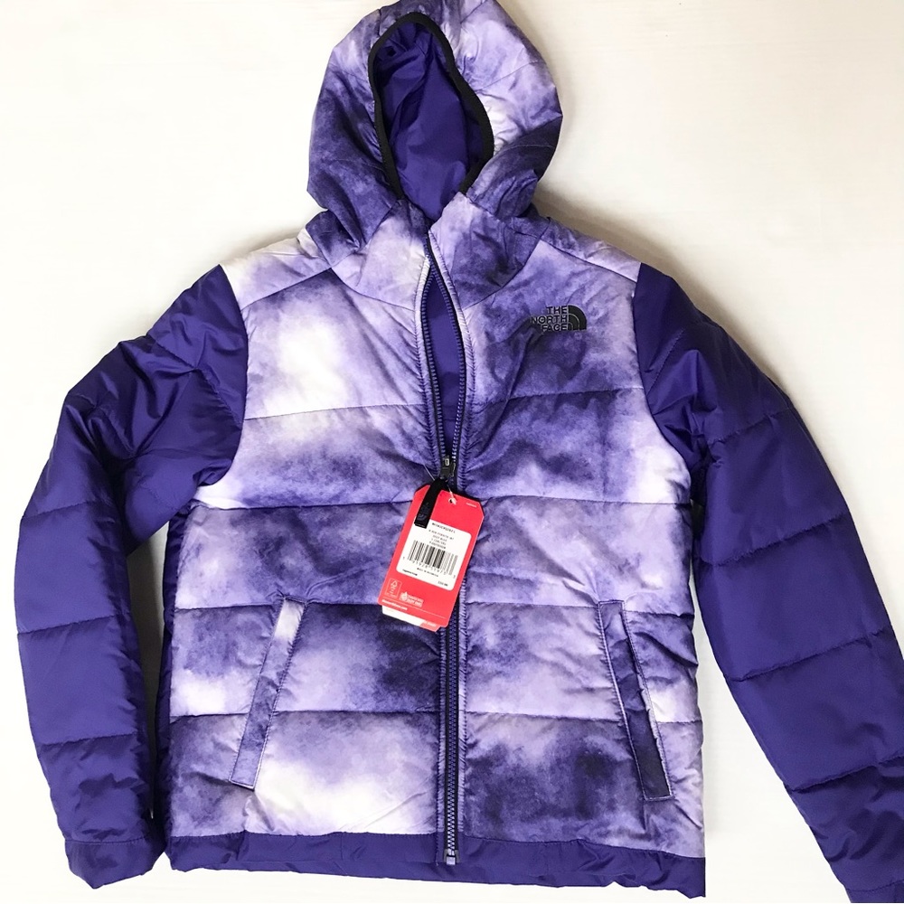 The North Face Reversible Perrito Hooded Jacket  purple Sz L